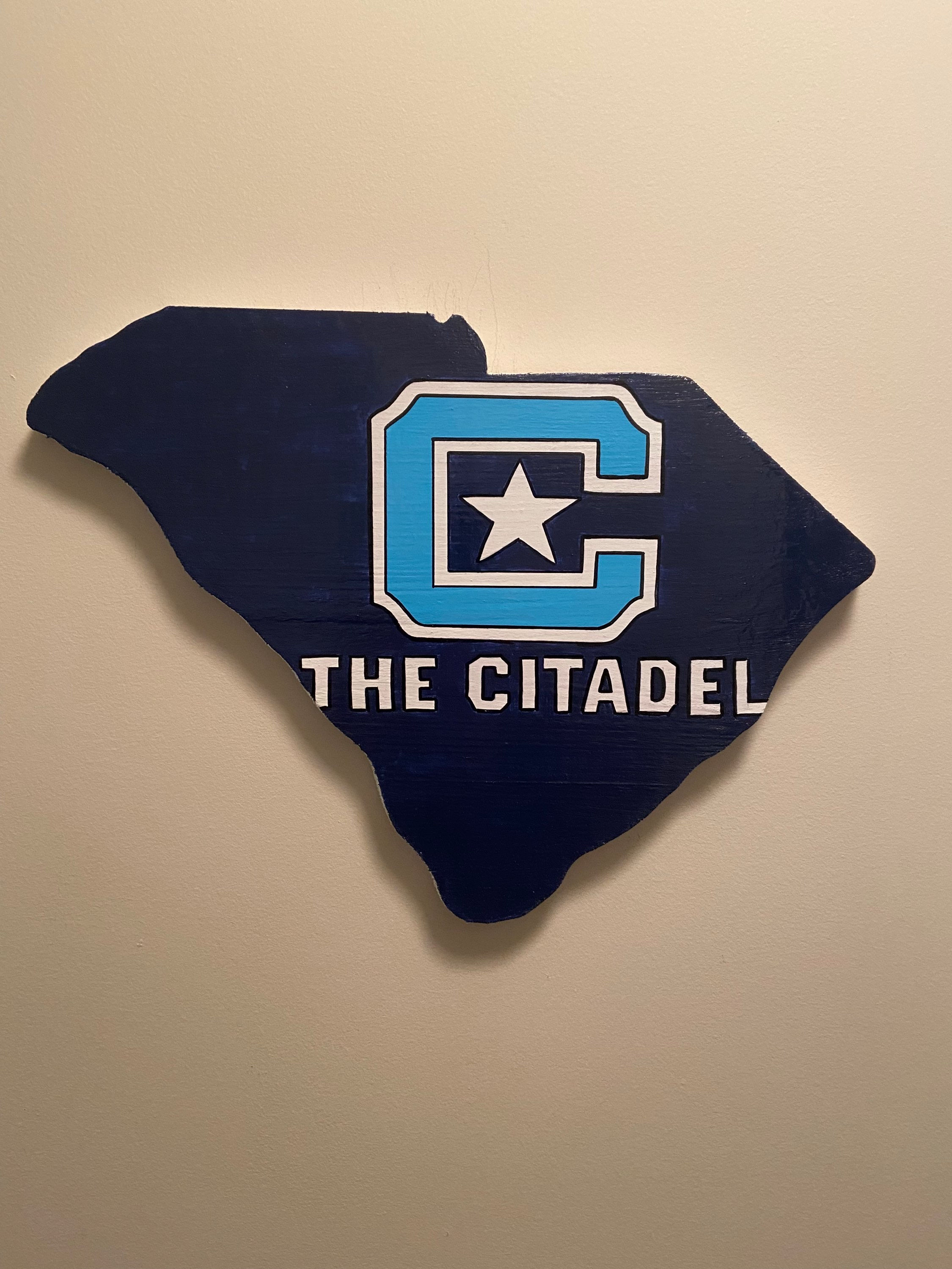 The Citadel wooden sign 
