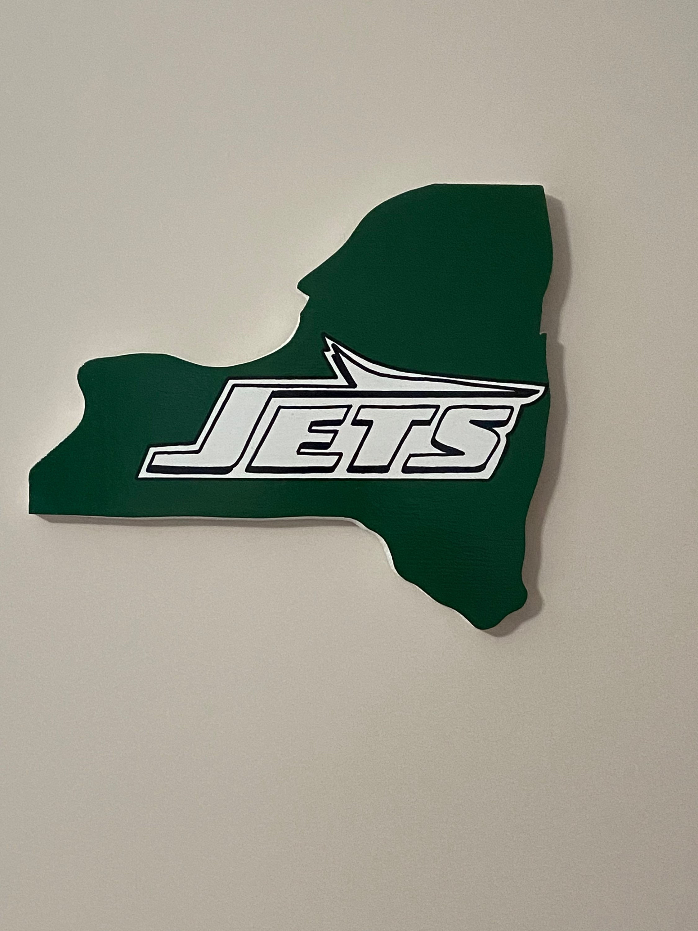 NY Jets  handpainted cutout sign 