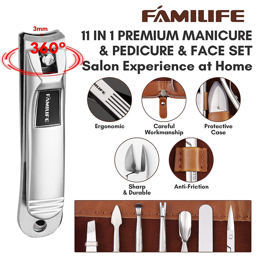 Thumbnail: Professional Manicure Kit Nail Clippers Set 11 in 1 Stainless Steel