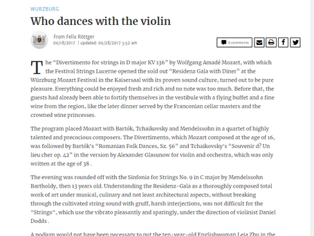 Review by Würzburg Main Post