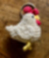 Chicken keyring side view