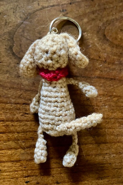 Thumbnail: Dog keyring back view