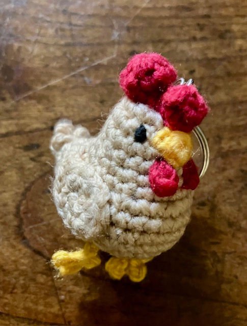 Thumbnail: Chicken keyring front