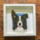 Thumbnail: Border Collie Wall Art in white frame