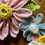 Thumbnail: handmade pink flower wreath - crochet