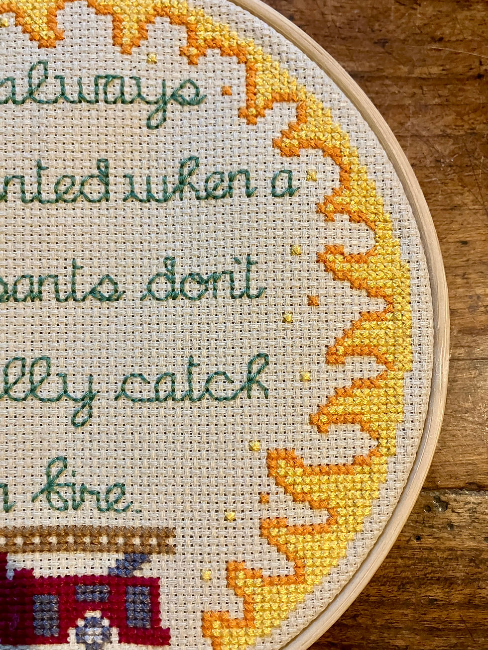 Thumbnail: Pants on fire Embroidery