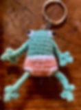 Frog in pants keyring