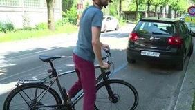 Velostreifen an der Viktoriastrasse | Telebärn, 24.07.2016