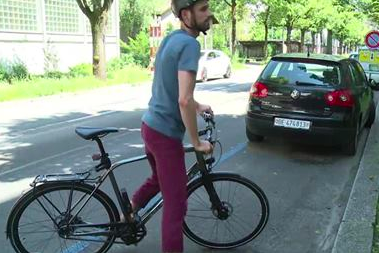 Velostreifen an der Viktoriastrasse | Telebärn, 24.07.2016