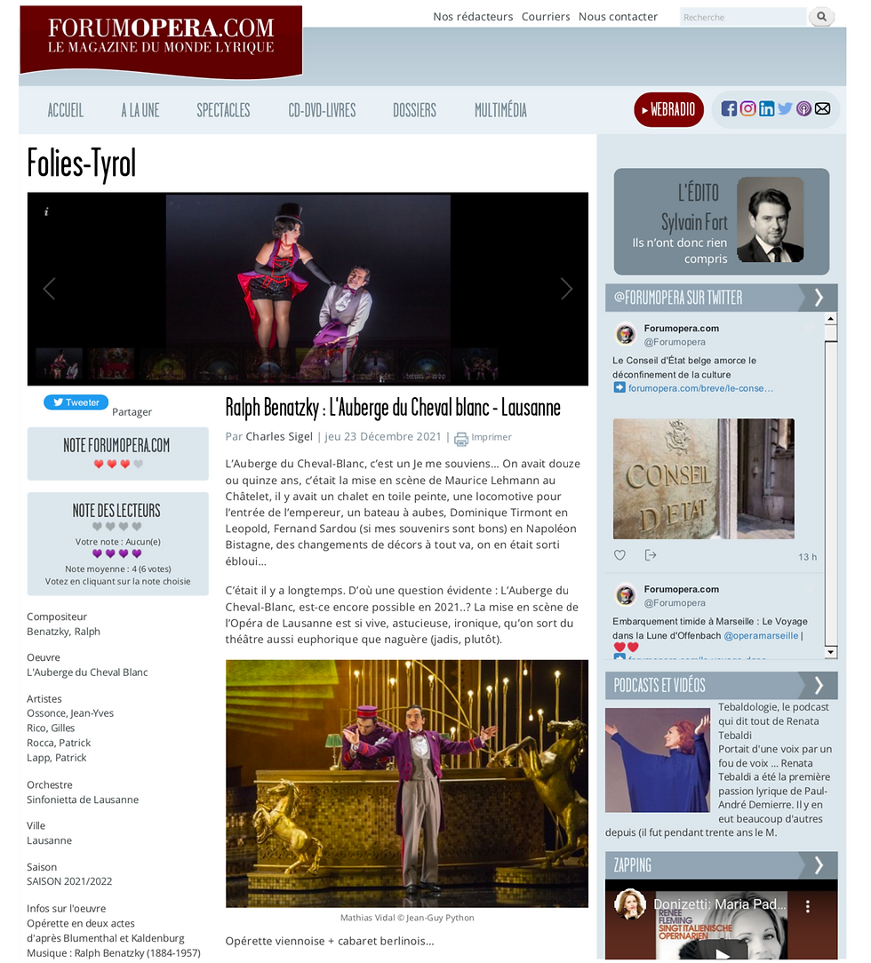Opera Forum Magazine