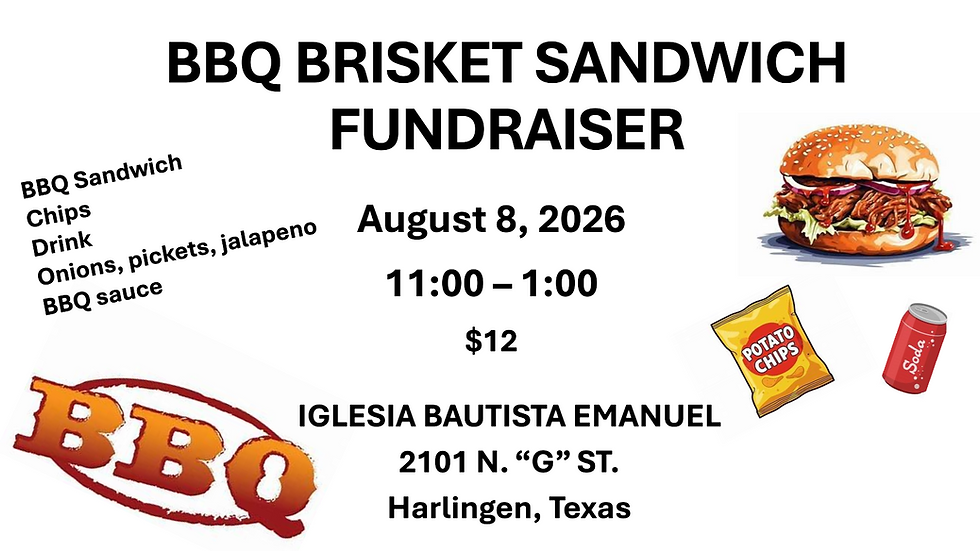 BBQ Brisket Sandwich Fundraiser