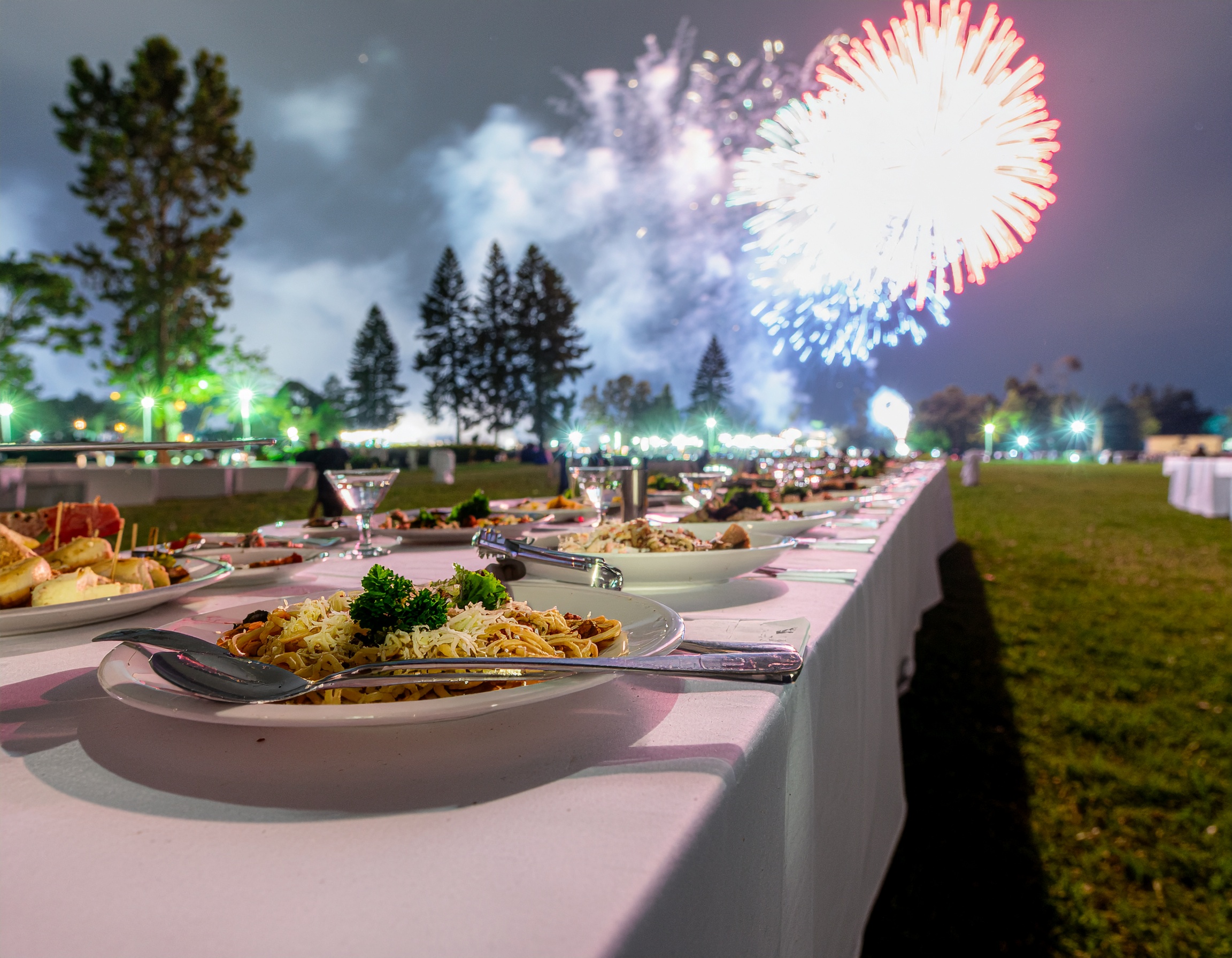 Arranged Food and Objects