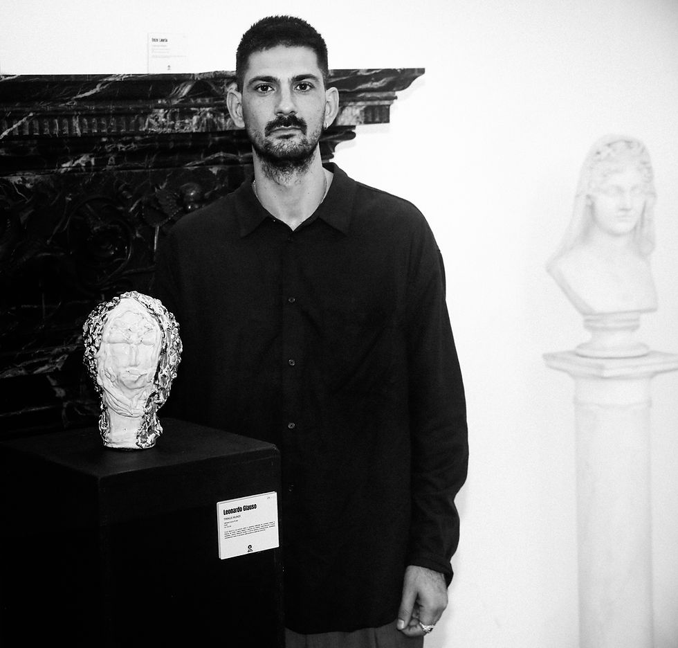 Leonardo Glauso con Trinus Mundi presso la Fondazione d’Arte Trossi-Uberti in occasione del Premio Gorgona.
