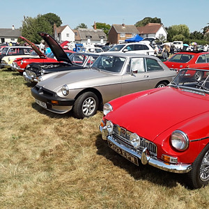 Matching Green Car Show