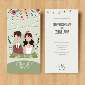 wedding-card-invitation-with-couple-and-