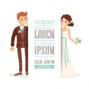 wedding-invitation-with-a-cute-bride-and