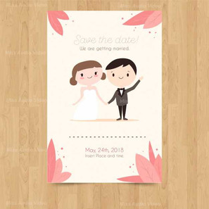 wedding-invitation-card-with-cute-couple