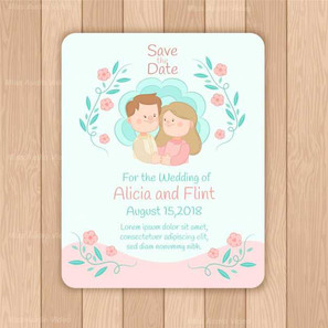 wedding-card-template-with-hand-drawn-ch