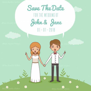smiley-bride-and-groom-with-flat-design_