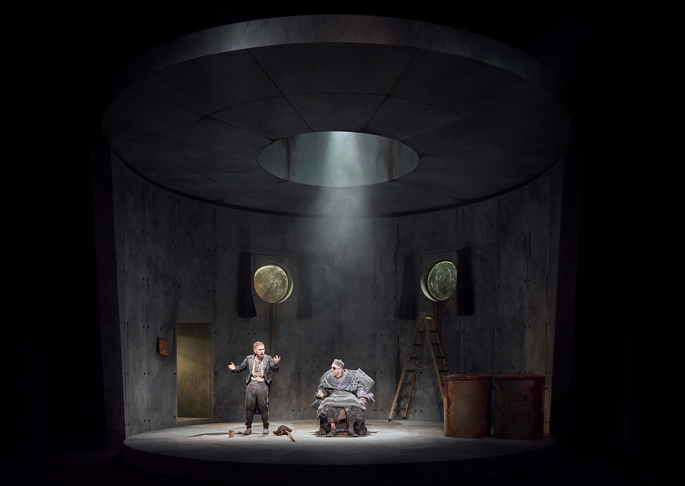 Endgame by Samuel Beckett, directed by Garry Hynes. A Druid Theatre production at the Irish Arts Center. Set by Francis O'Connor. Photo: Ros Kavanagh.