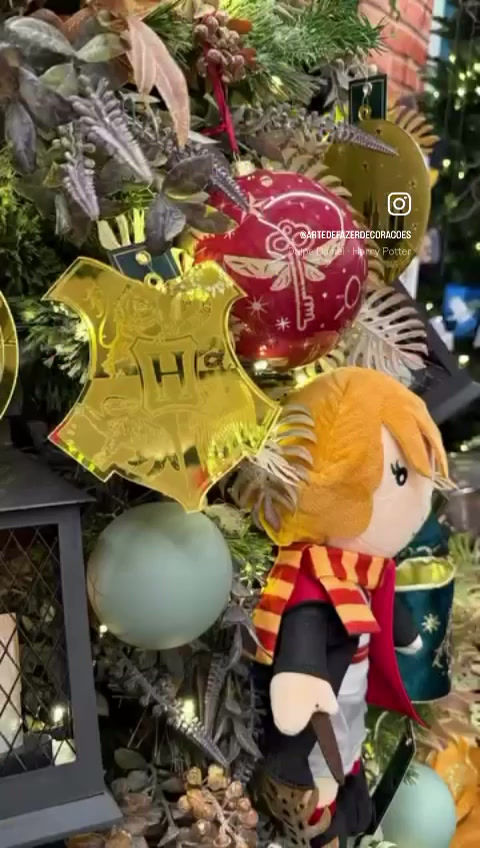 Miniatura: PINGENTE BOLA DUPLA LOGO HARRY POTTER (DOURADO) - 1 UN