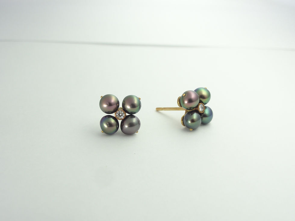 K18YG パールピアス