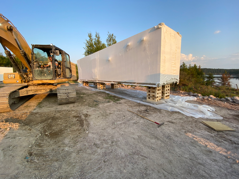 Sea Can Home Setup - Deer Lake First Nations, ON