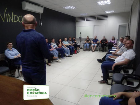 Encerramento do curso de Dicção, Desinibição e Oratória