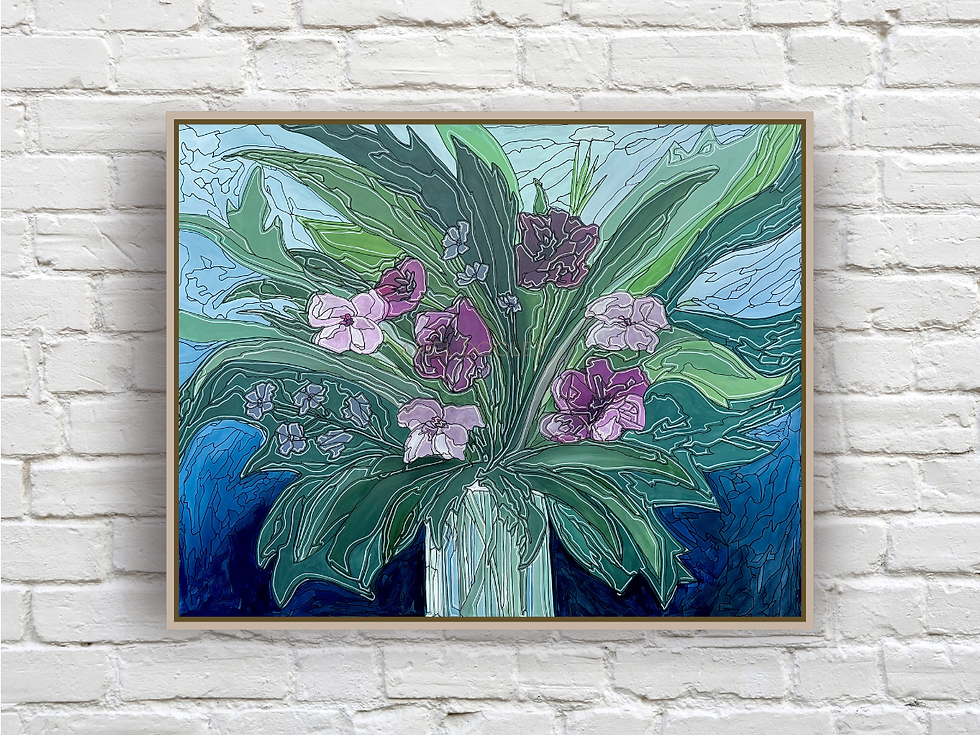 Floral #1 - 30x24 - $500