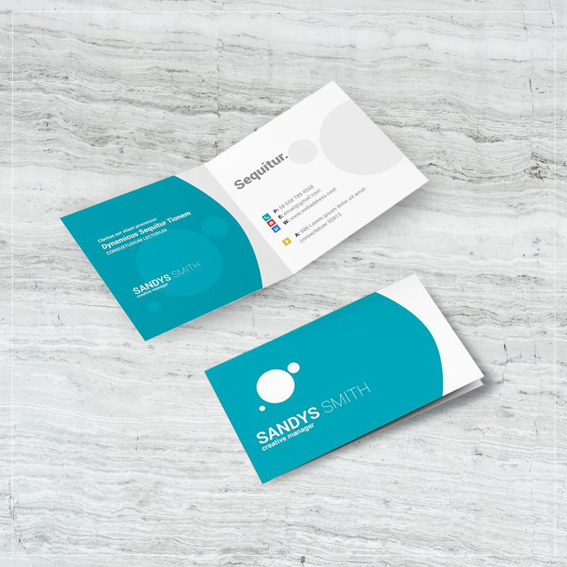 Fold Over Business Cards 3.5x4 Scored