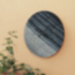 Thumbnail: Natural Icelandic Sheep Wool Knitted Print Acrylic Wall Clock