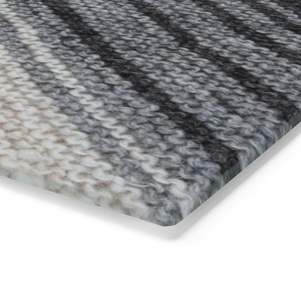 Thumbnail: Icelandic Sheep Wool Knitted Print Cutting Board