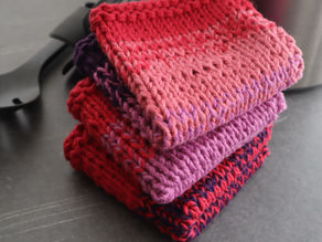Fading Dishcloths: Free Knitting Pattern
