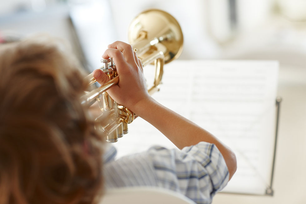 Practicing Trumpet