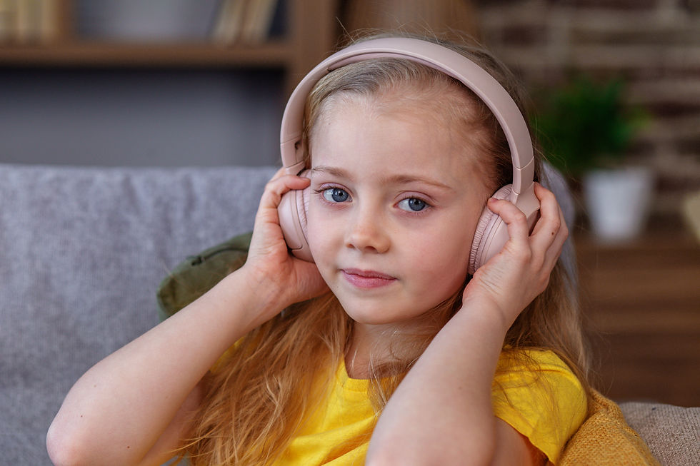 Girl listening to music