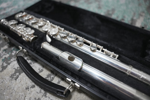 セルマー フルート BUNDY Selmer Bundy Flute Musical Instrument Silver Tone With Hard