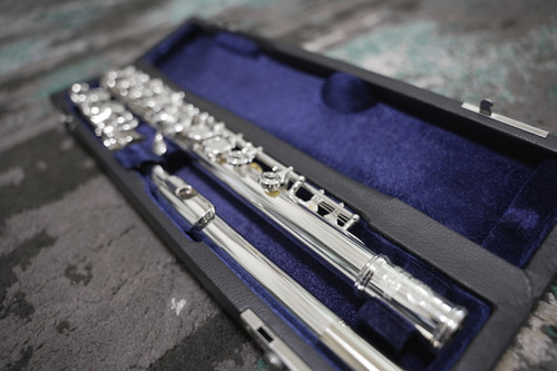 Musician's Addition Student Flute in White Copper