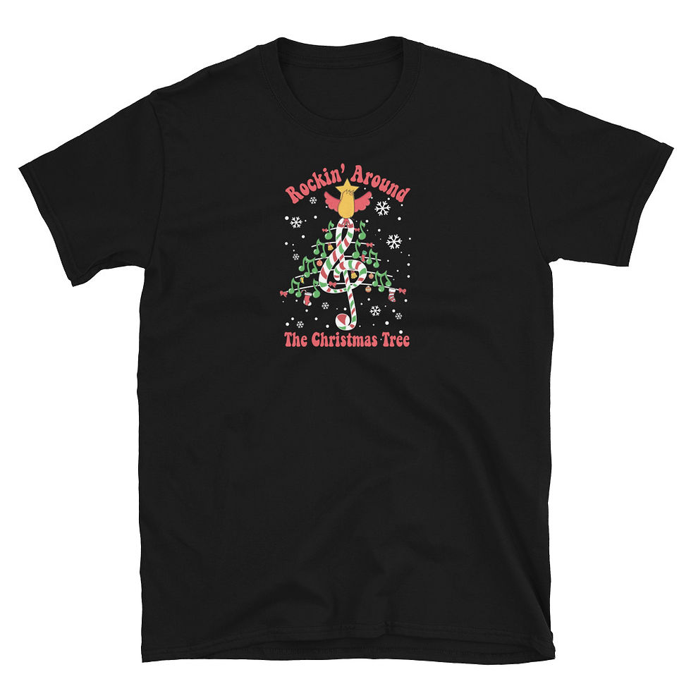 Rockin' Around The Christmas Tree Short-Sleeve Unisex T-Shirt