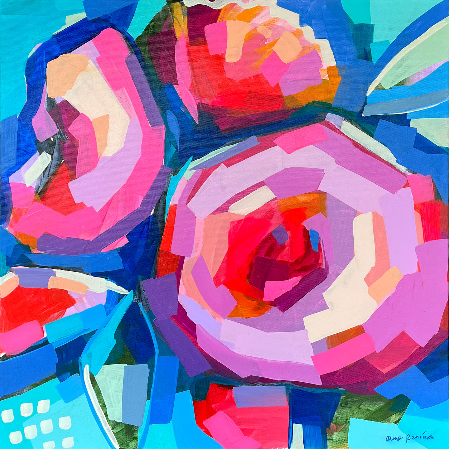 Flowers for Annie_20x20