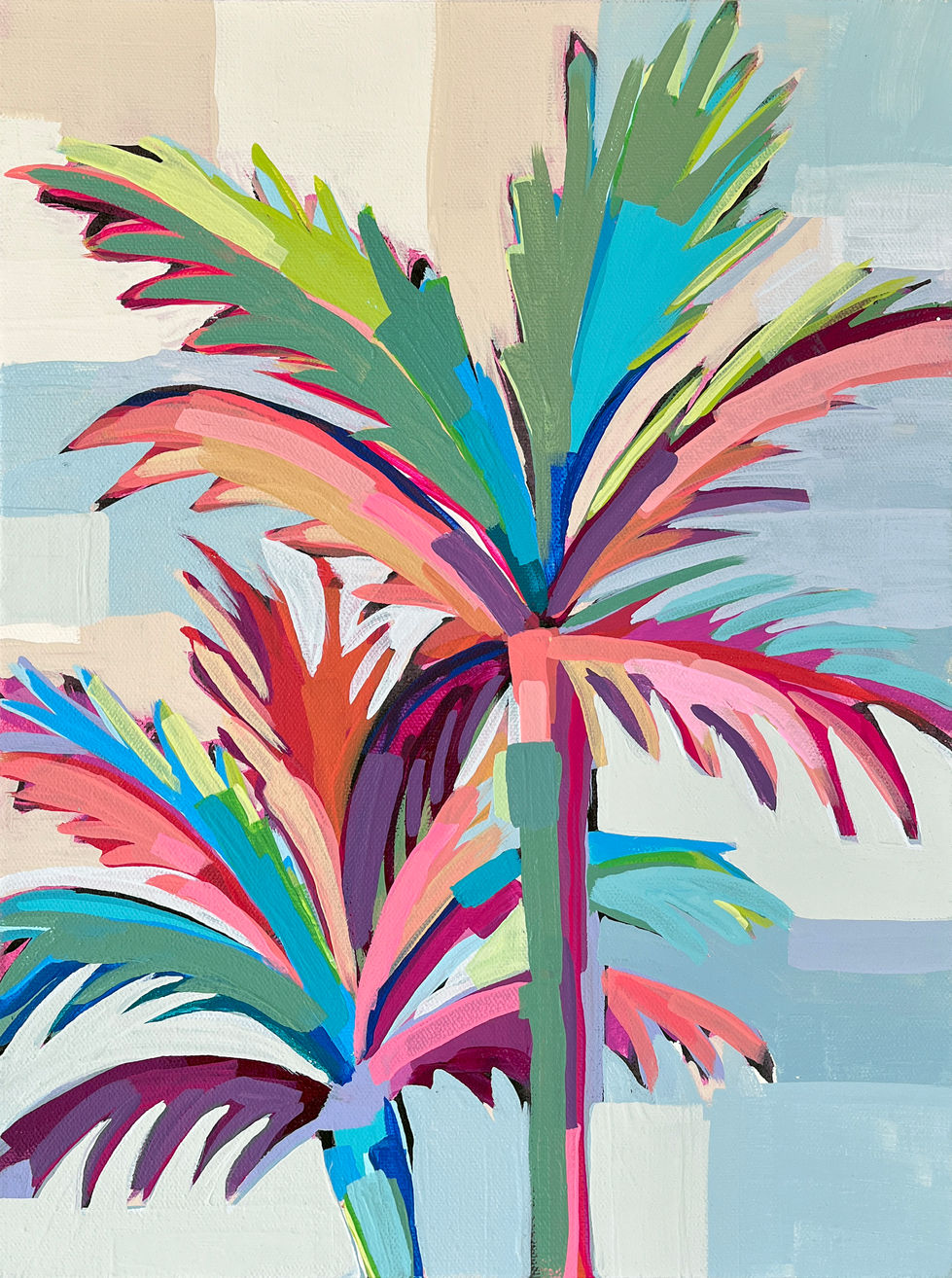 Palm Trees in Color_12x16
