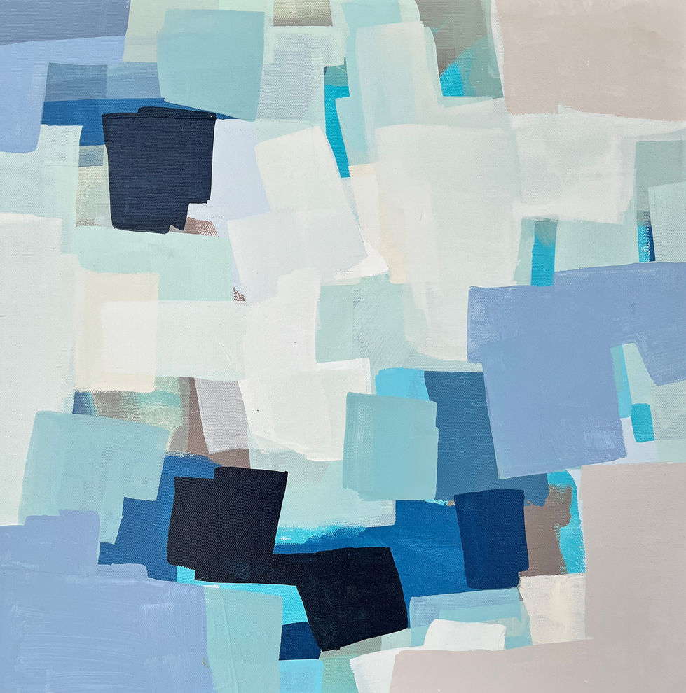 Waves In Blue_20x20"_Acrylic
