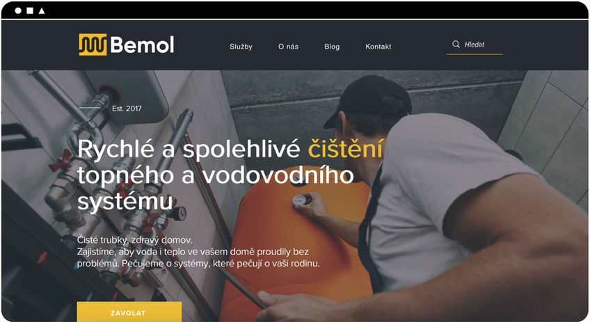 Web design www.bemol.cz by Marketýnka