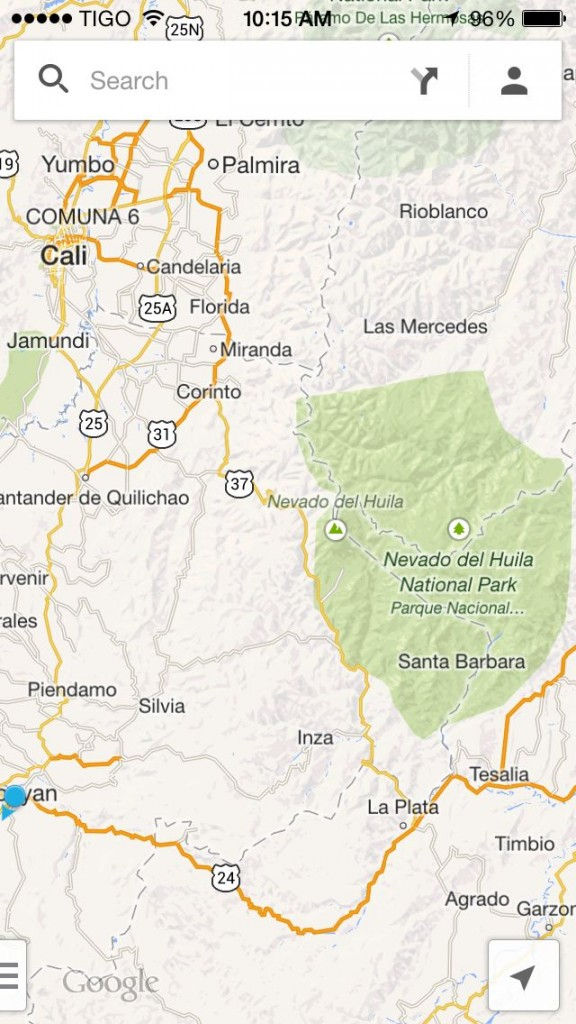 map to tierradentro