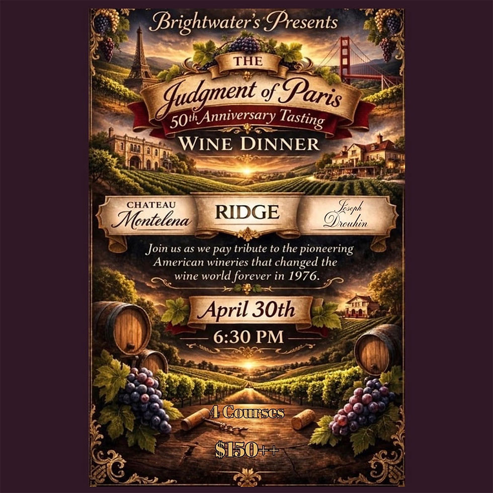 Judgment of Paris: 50th Anniversary Wine Dinner