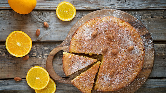 ORANGE LIME & ALMOND CAKE