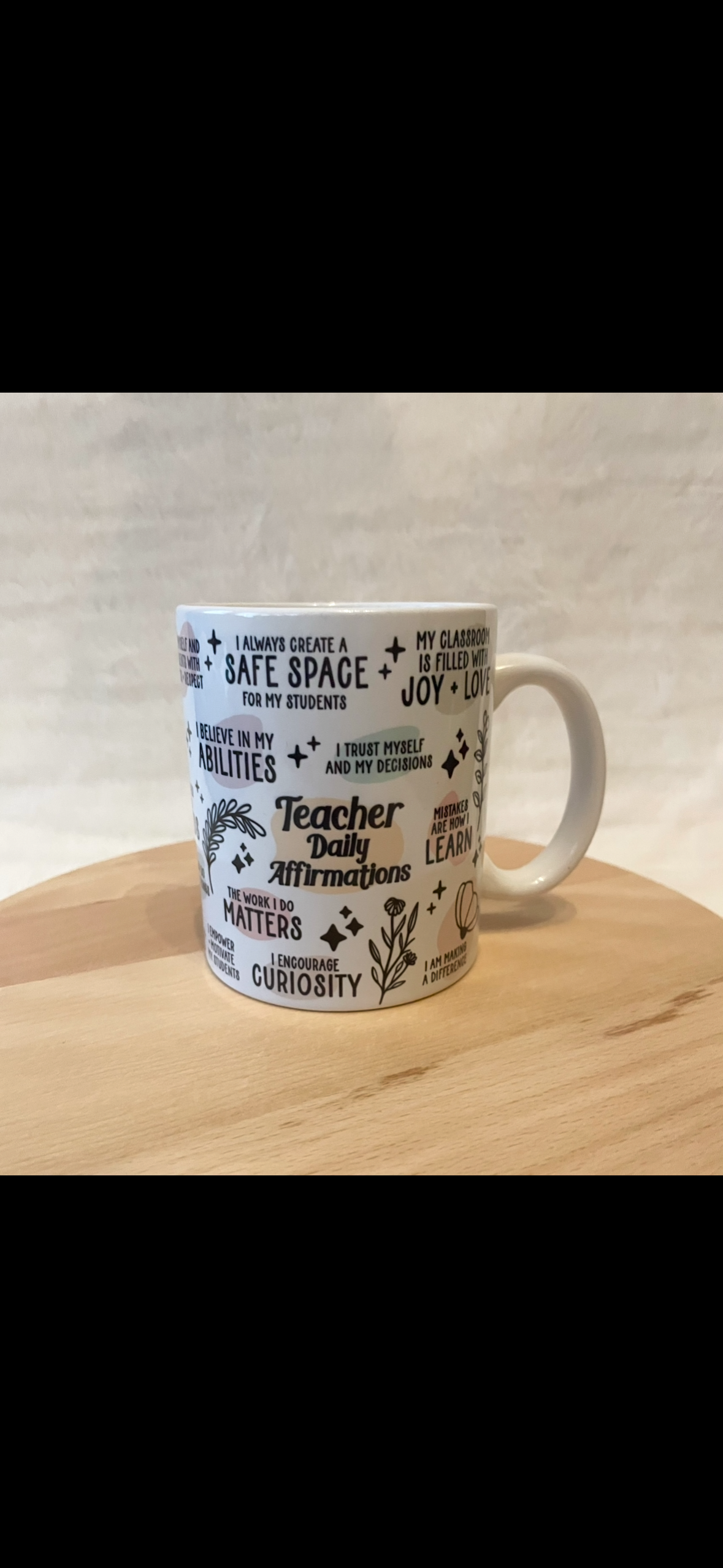 Teacher affirmations mug 