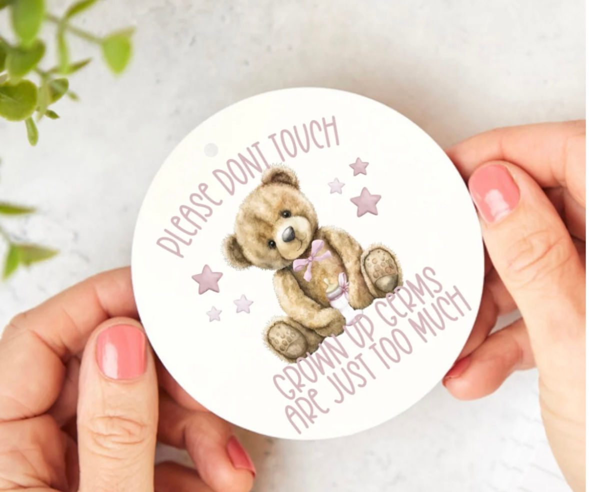 Germs are too big sign 