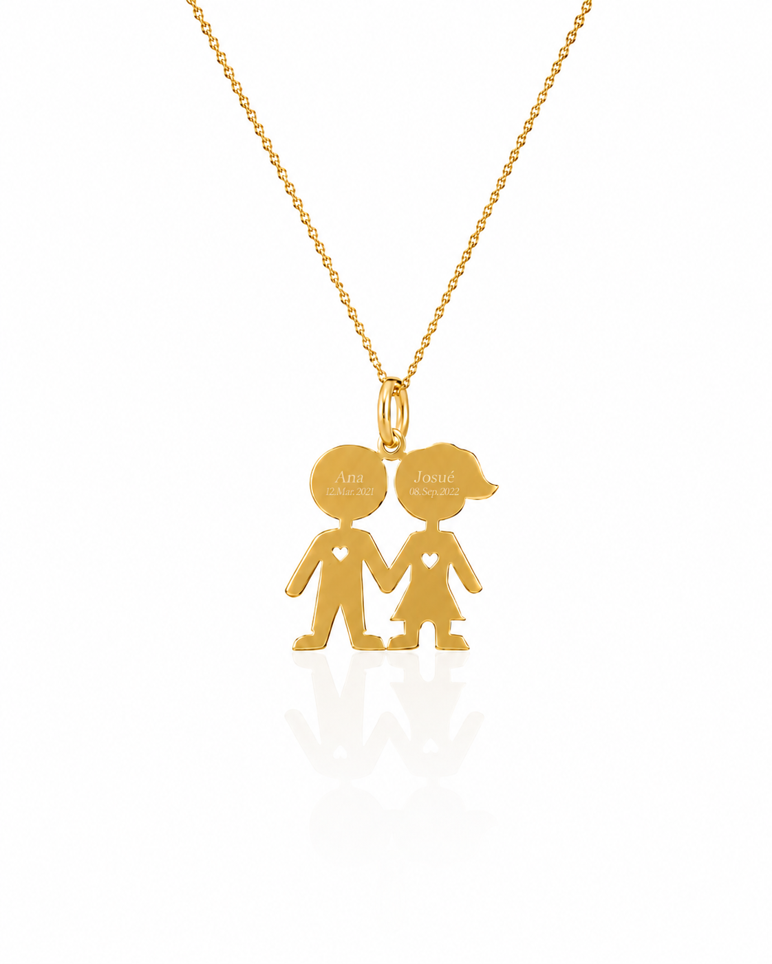 Cadena + Dije Mom Love -Oro 18k