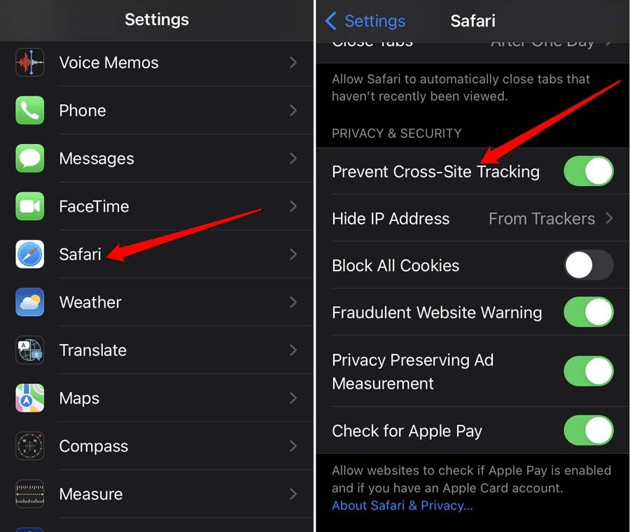 How to Disable Cross-Site Tracking in Safari on iPhone.