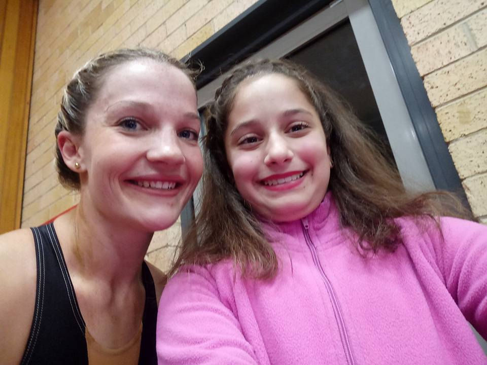 Emma with Miss Tabby